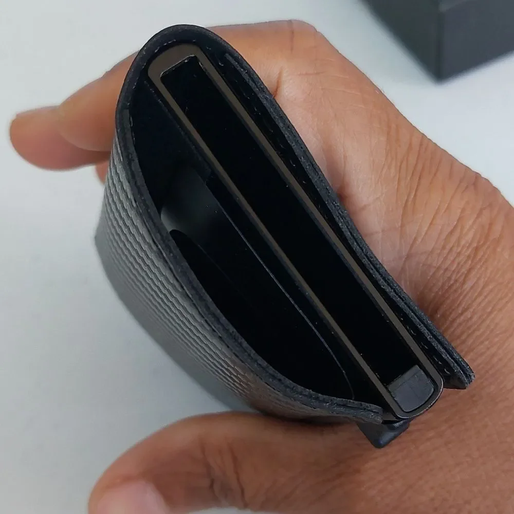 TagsMate Black Smart AirTag Mini Wallet RFID Protected New in Box